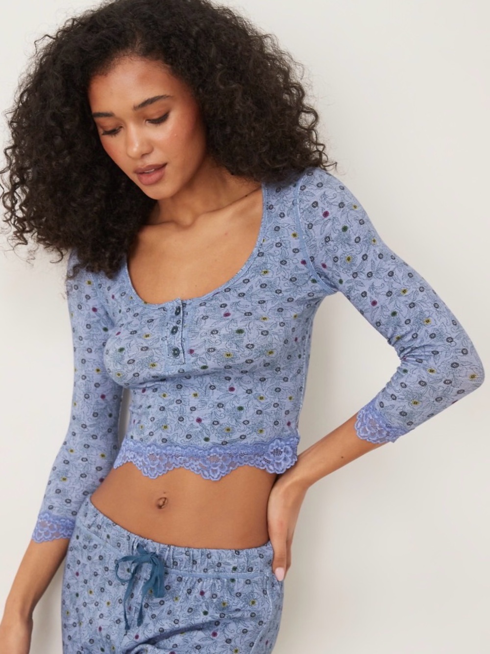 Free People Stolen Dance Floral Print Top